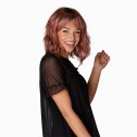 'Coming Up Rosy' wig, Rose Gold Rooted (RG#8), Natural Image