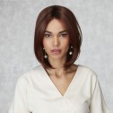 Inspired Tranquil wig, Rich Chestnut Glow Rooted